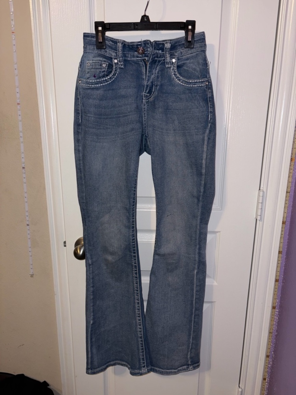 SKY Premium Collection bootcut denim embellished jeans